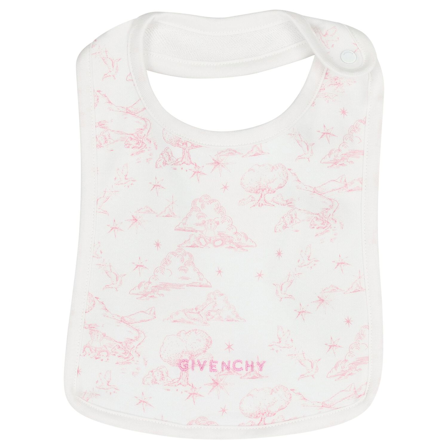 Baby Girls White & Pink Toile de Jouy Babygrow Gift Set, 1, hi-res
