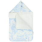 Blue & Ivory Geo Map Baby Nest, 2, hi-res