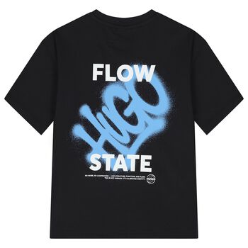 Boys Black Logo T-Shirt