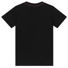 Boys Black Logo T-Shirt, 5, hi-res