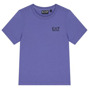 Boys Purple Logo T-Shirt