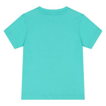 Younger Boys Turquoise Logo T-Shirt