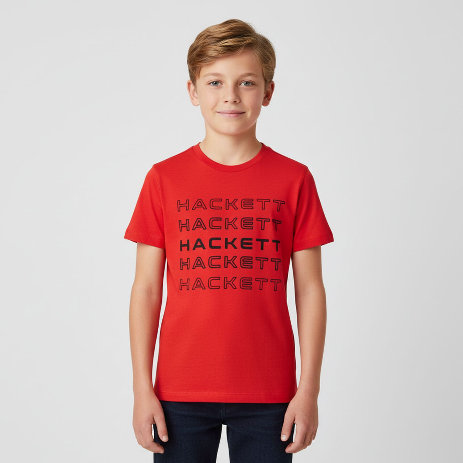 Boys Red Logo T-Shirt, 1, hi-res