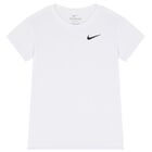 Boys White Logo T-Shirt, 1, hi-res