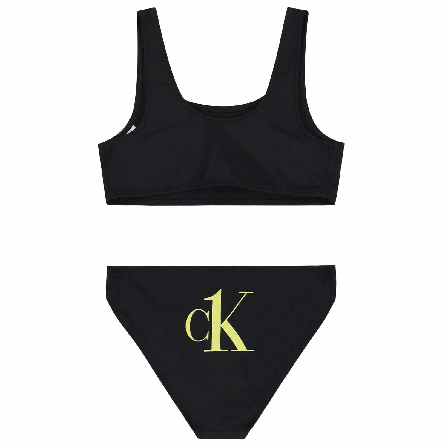 Girls Black Logo Bikini, 1, hi-res
