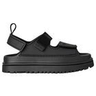 Black Chunky Logo Sandals , 1, hi-res