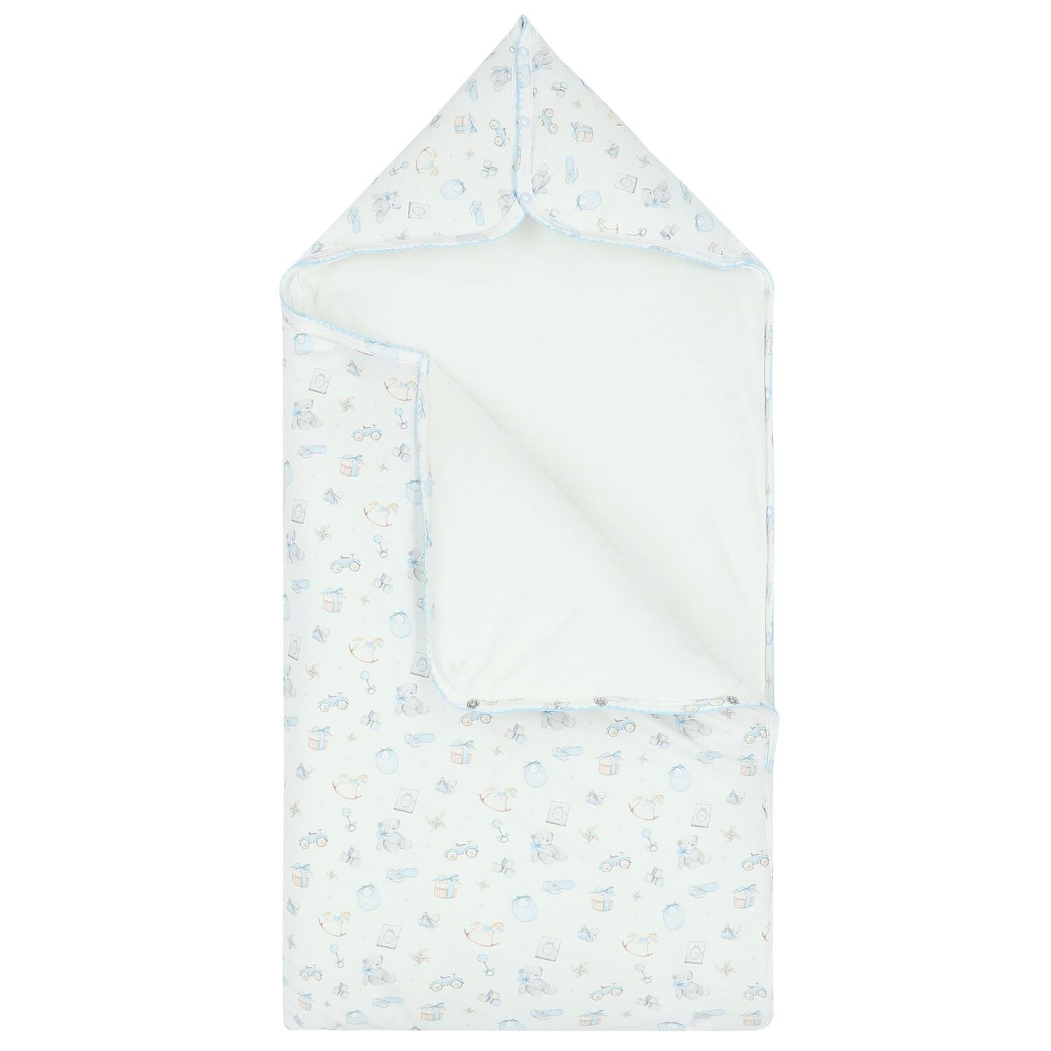 Baby Boys White & Blue Toys Nest, 1, hi-res image number null