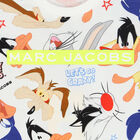 White Looney Tunes Logo T-Shirt, 1, hi-res