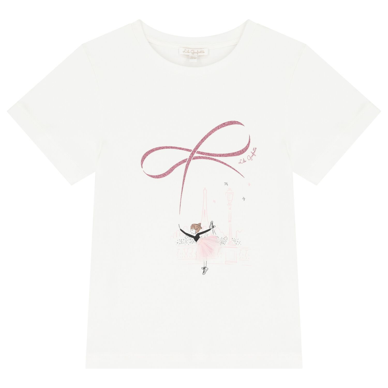 Girls Ivory Logo T-Shirt, 1, hi-res image number null
