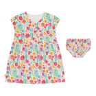 Baby Girls Multi-Coloured Floral Dress Set, 1, hi-res