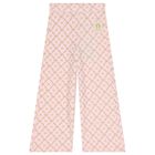 Girls Pink & Gold Logo Trousers, 1, hi-res