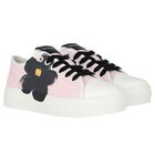 Girls Pink Daisy Trainers, 1, hi-res