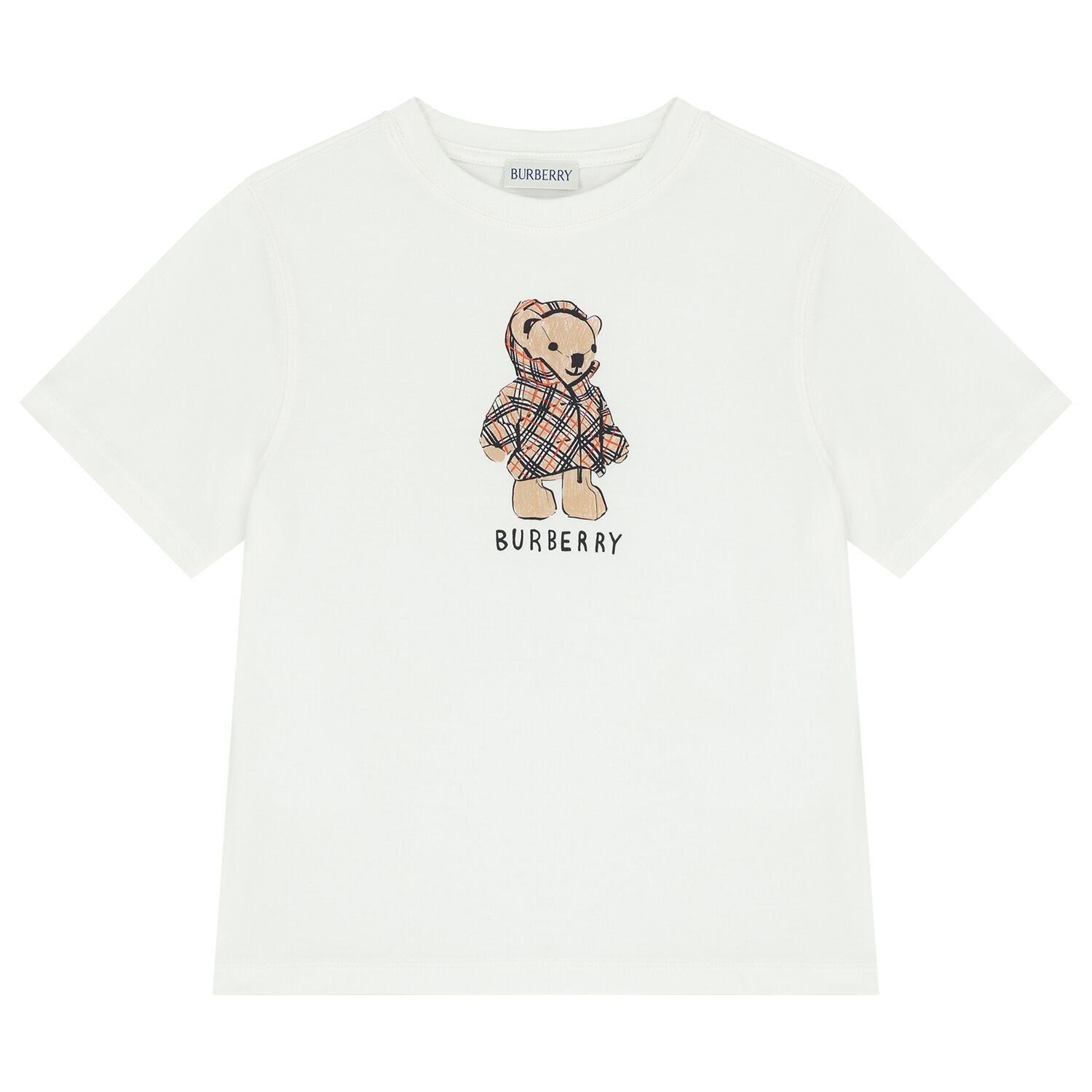 White Thomas Bear Logo T-Shirt, 1, hi-res