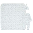 Baby Boys White & Blue Africa Babygrow Gift Set, 1, hi-res