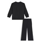 Younger Girls Black Trefoil Logo Leggings Set, 1, hi-res