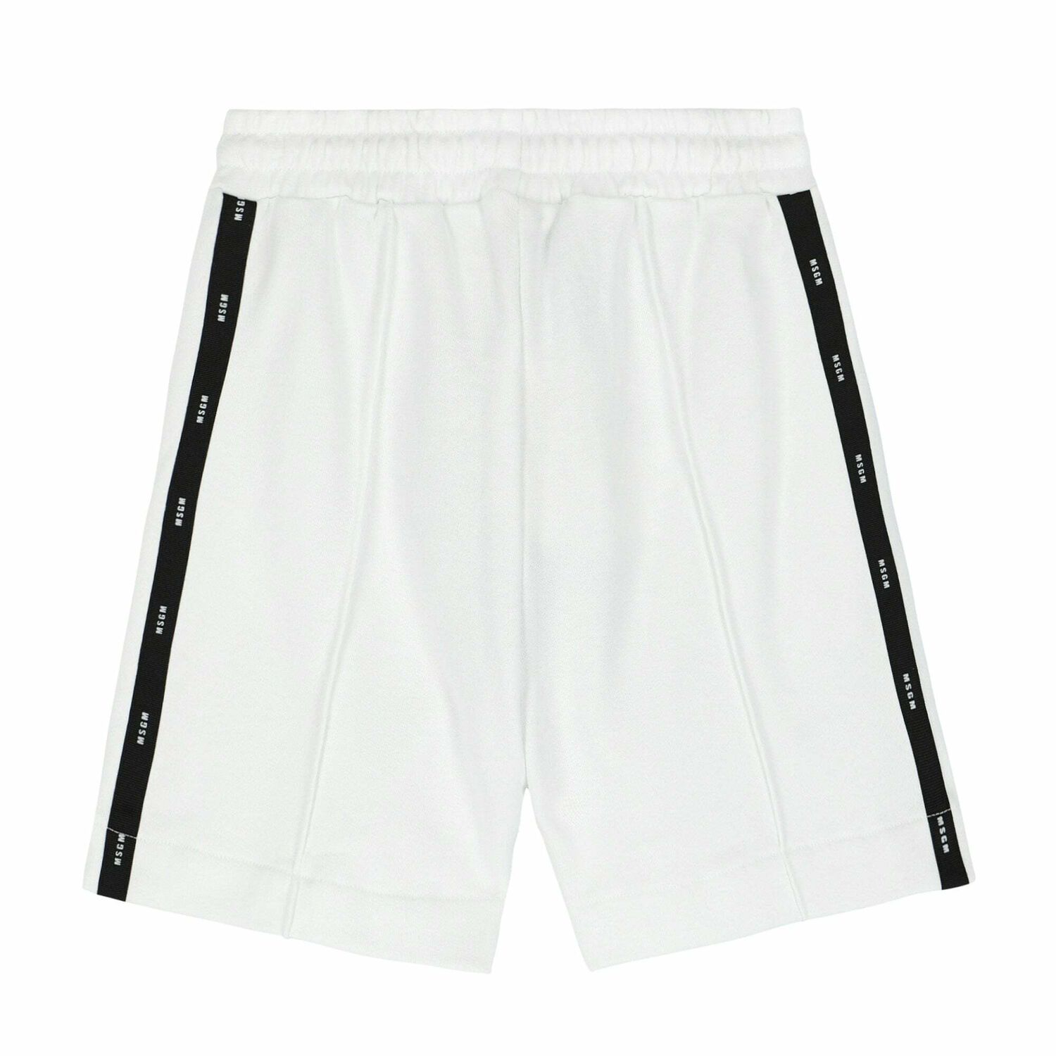 Boys White Logo Shorts, 1, hi-res