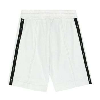 Boys White Logo Shorts