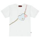 Girls White Logo Bag T-Shirt, 1, hi-res