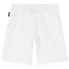 Boys White Logo Shorts, 2, hi-res