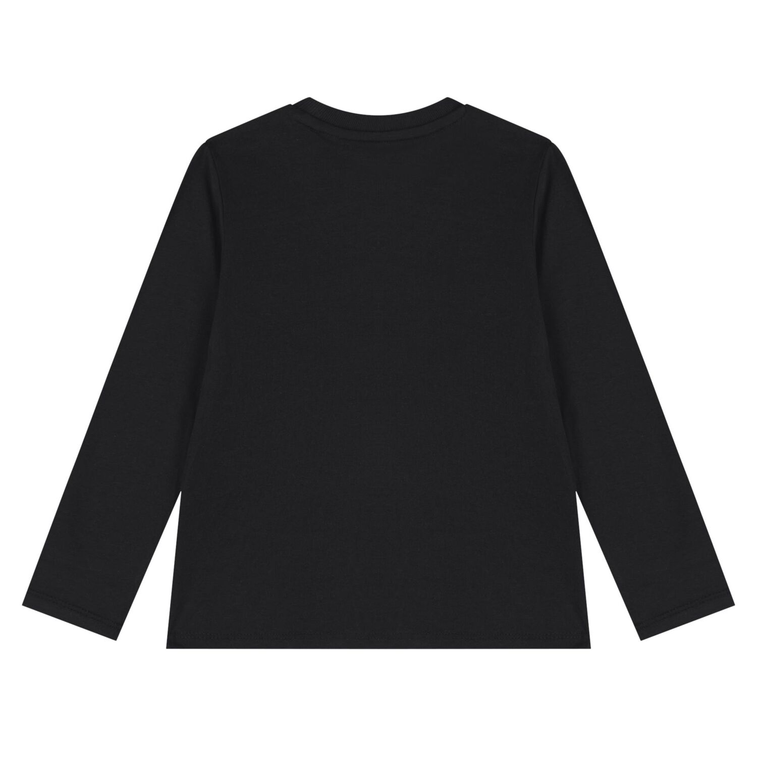 Boys Black Logo T-Shirt, 1, hi-res