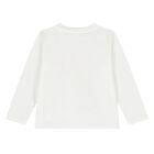 Younger Boys Ivory Tiger Long Sleeve Top, 1, hi-res
