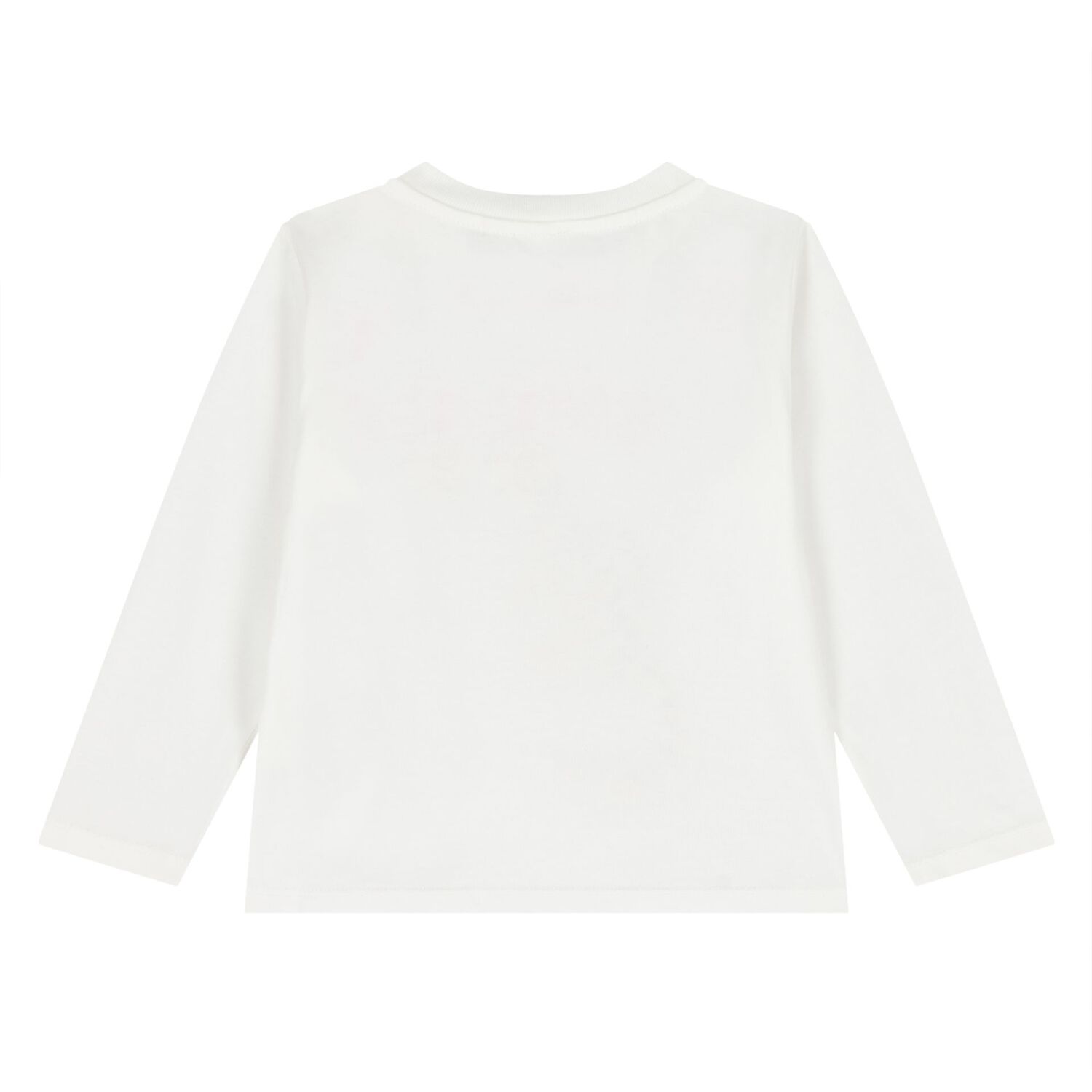 Younger Boys Ivory Tiger Long Sleeve Top, 1, hi-res