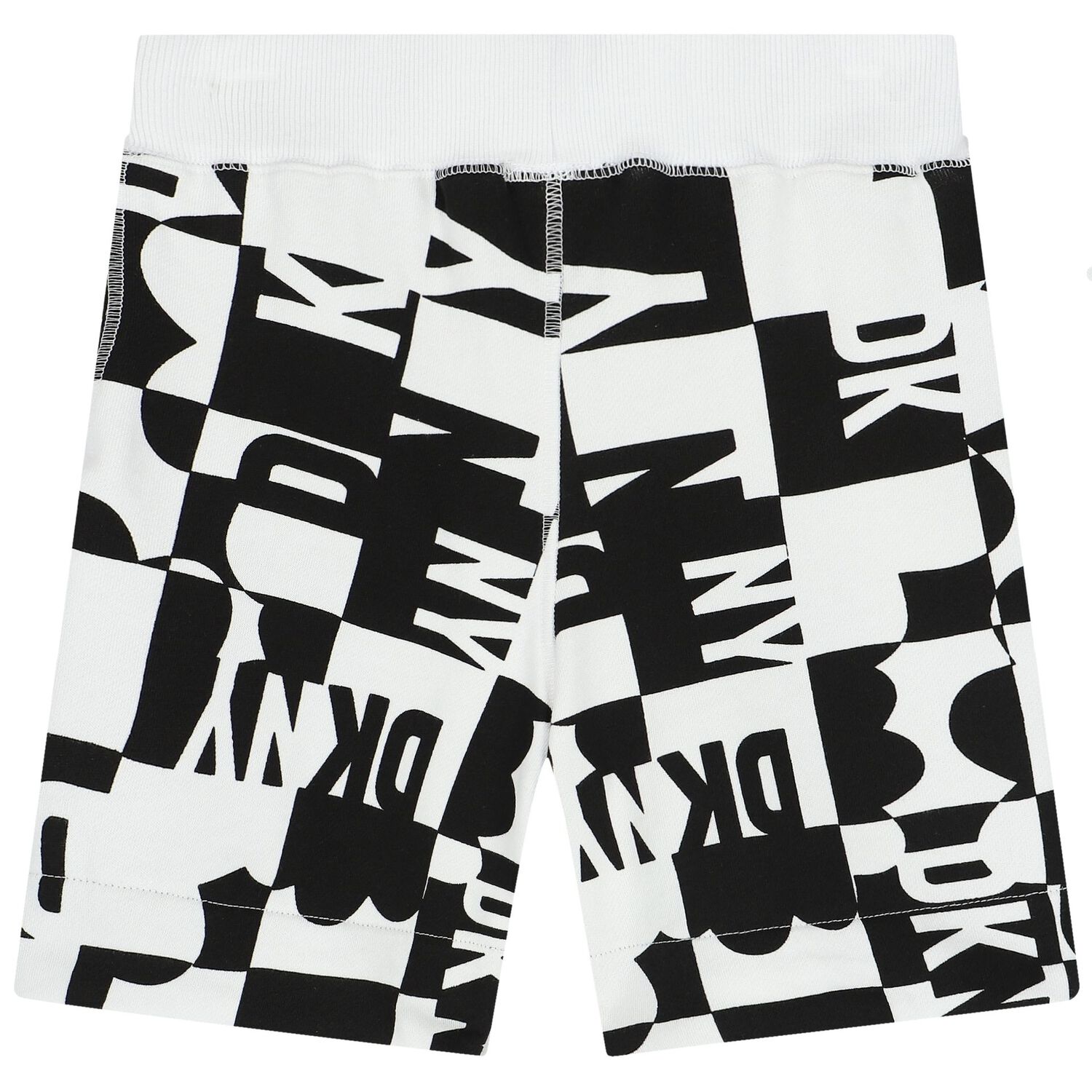 White & Black Logo Reversible Shorts, 1, hi-res