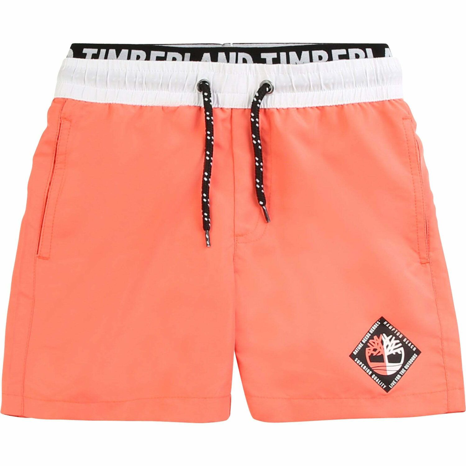 Boys Orange Logo Swim Shorts, 1, hi-res image number null