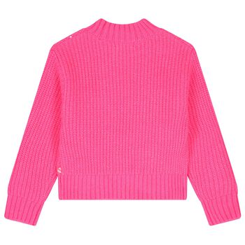 Girls Pink Sequin Sweatshirt