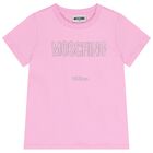  Girls Pink Logo T-Shirt, 4, hi-res