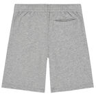 Boys Grey Logo Shorts, 1, hi-res