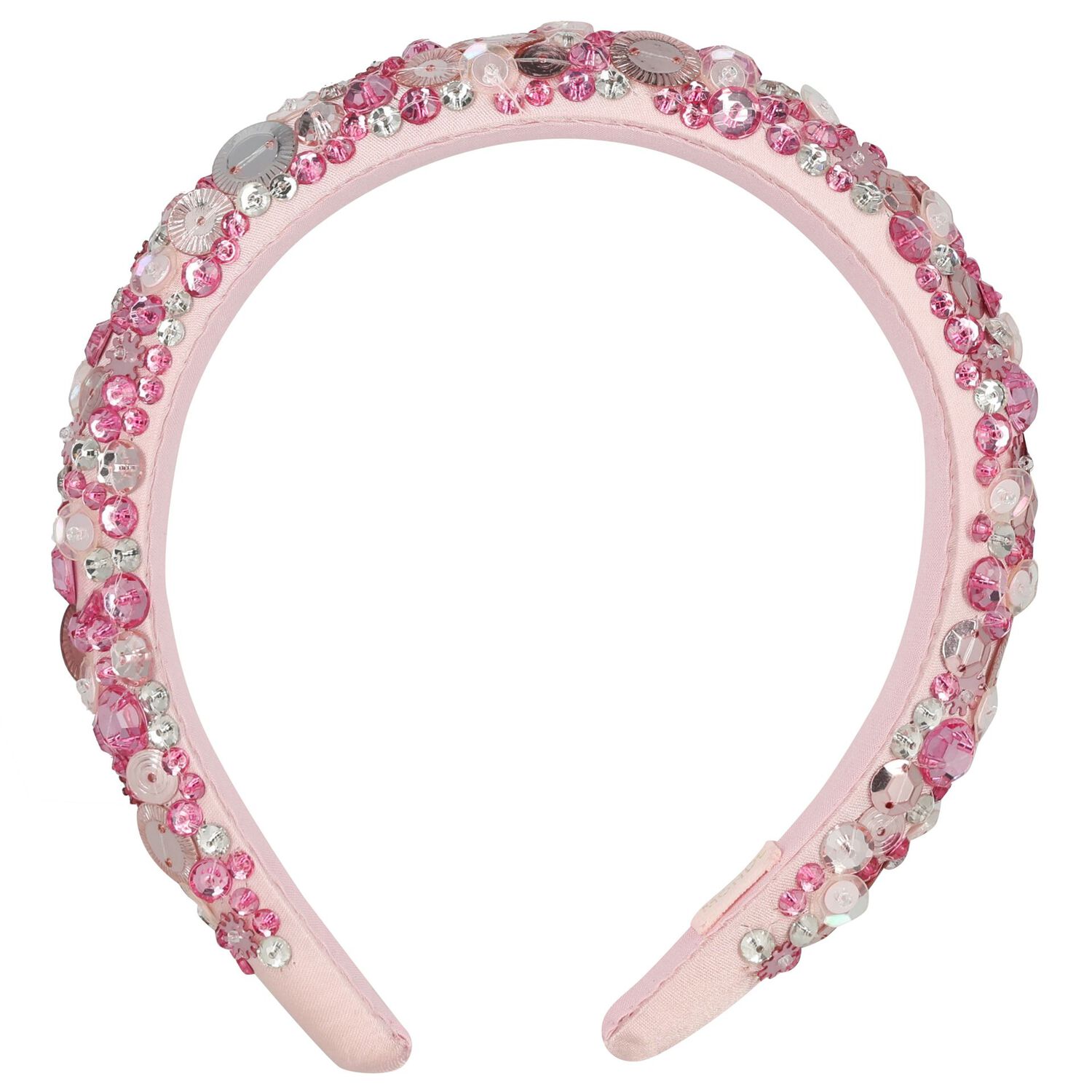 Girls Pink Embellished Headband, 1, hi-res