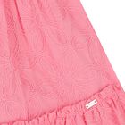 Younger Girls Pink Embroidered Dress, 2, hi-res