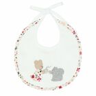 White Animals Baby Bib, 1, hi-res