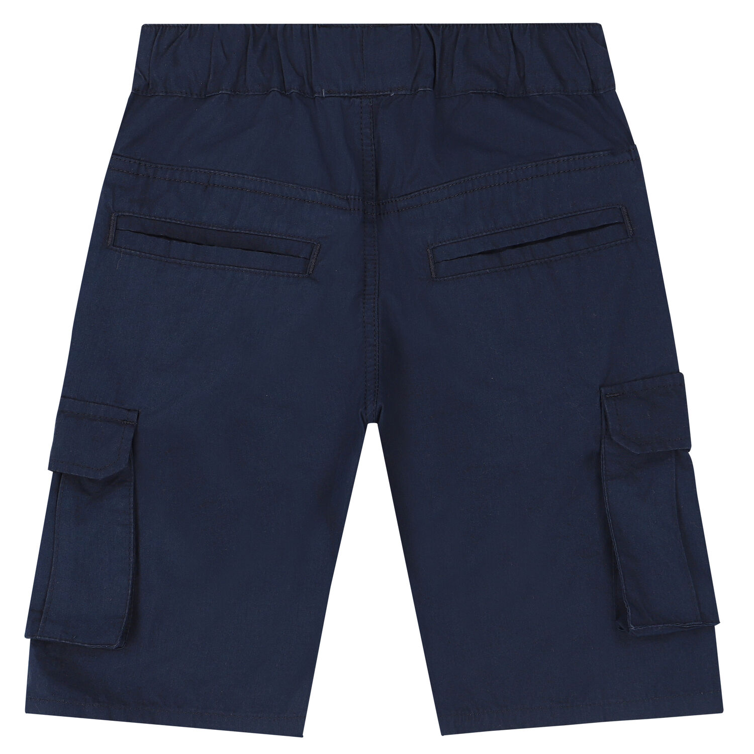 Boys Navy Logo Shorts, 2, hi-res