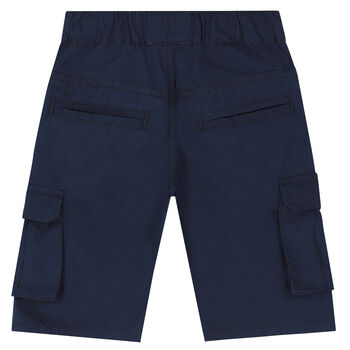 Boys Navy Logo Shorts