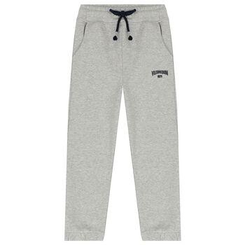 Boys Grey Logo Joggers