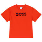 Boys Orange Logo T-Shirt, 1, hi-res