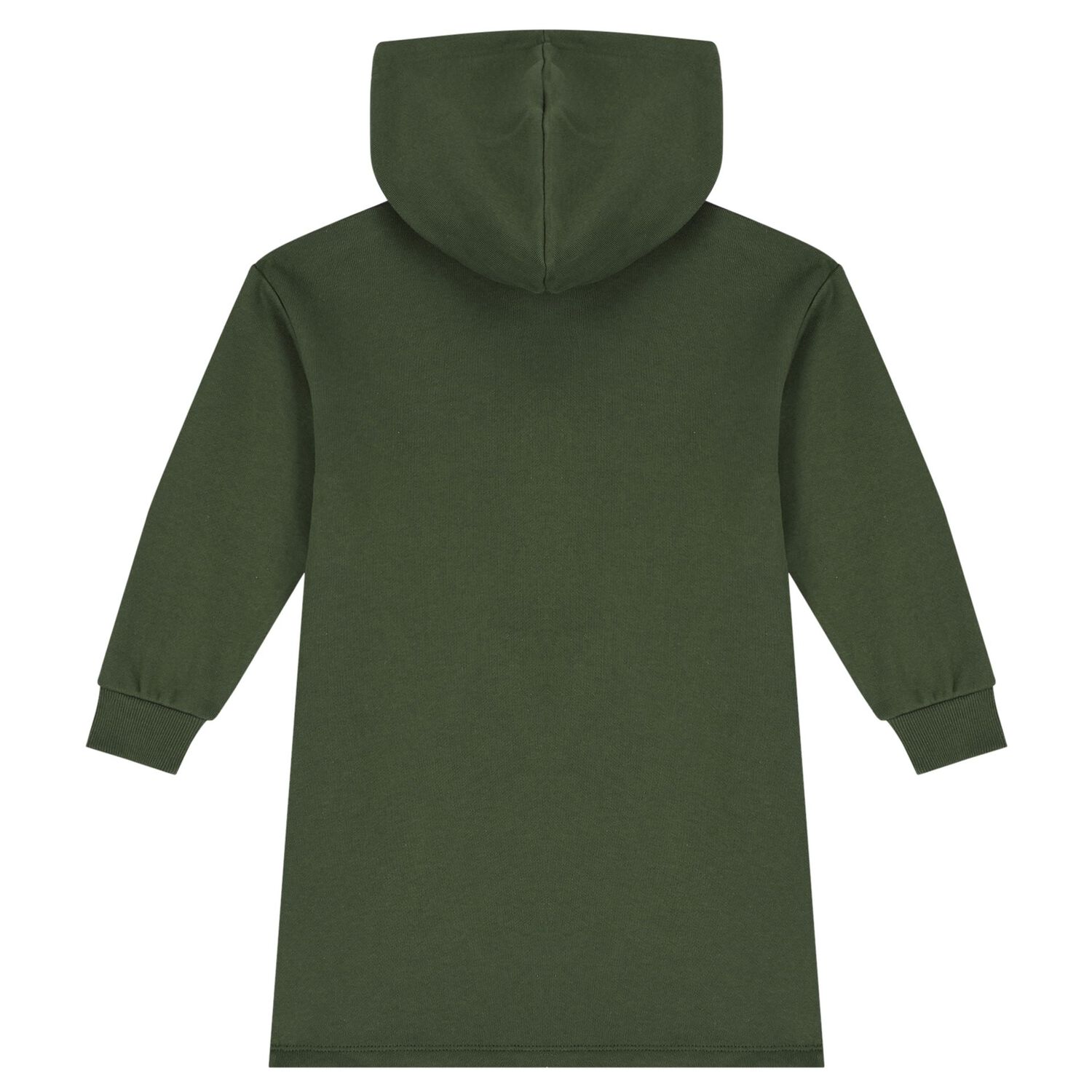 Girls Green Bag Hooded Dress, 1, hi-res