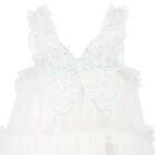 Girls Ivory Butterfly Tulle Dress, 2, hi-res