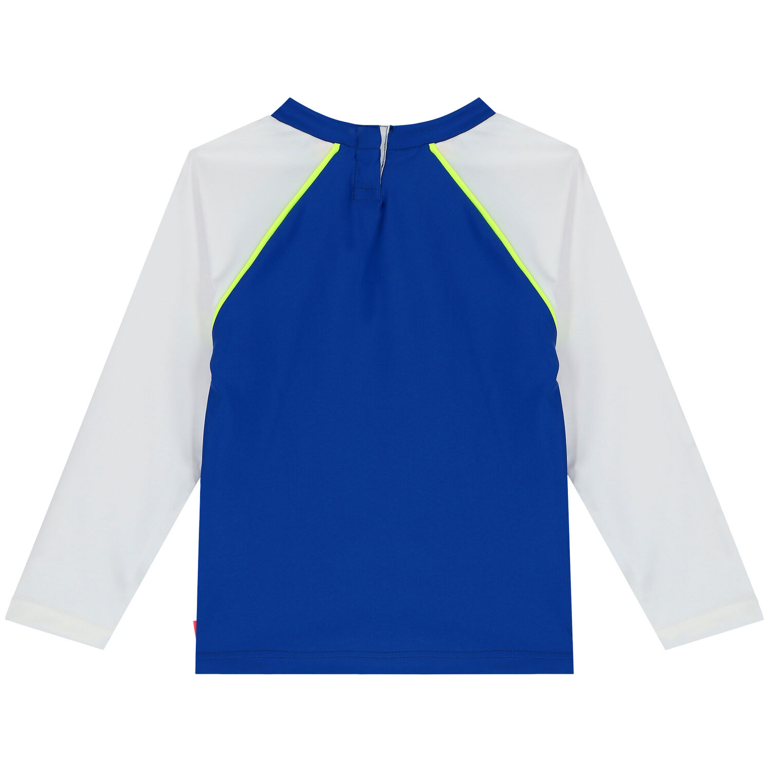 Baby Boys Blue & White Puffer Fish Long Sleeve Rash Vest, 1, hi-res image number null