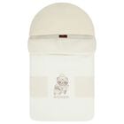 Ivory & Beige Teddy Bear Logo Baby Nest, 1, hi-res