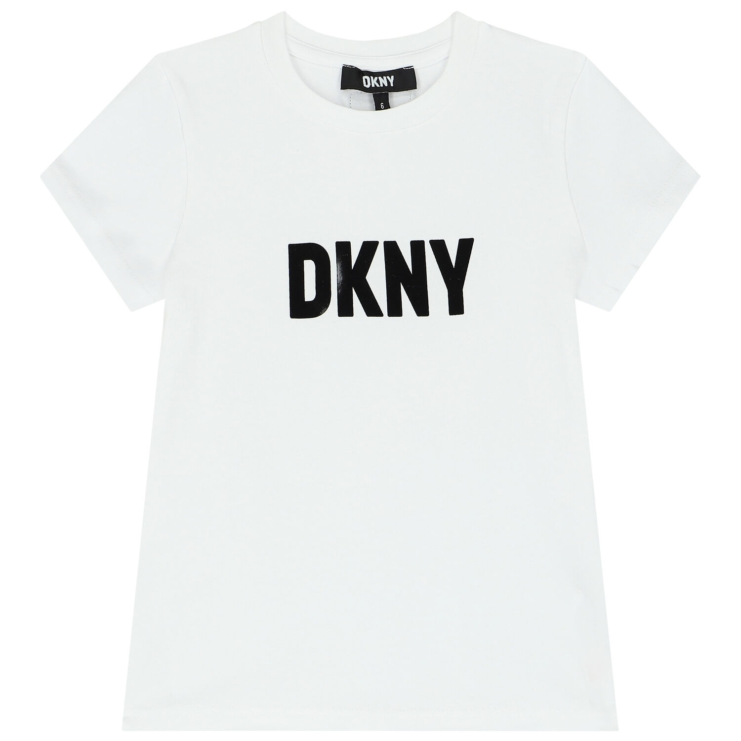 Girls White Logo T-Shirt, 1, hi-res