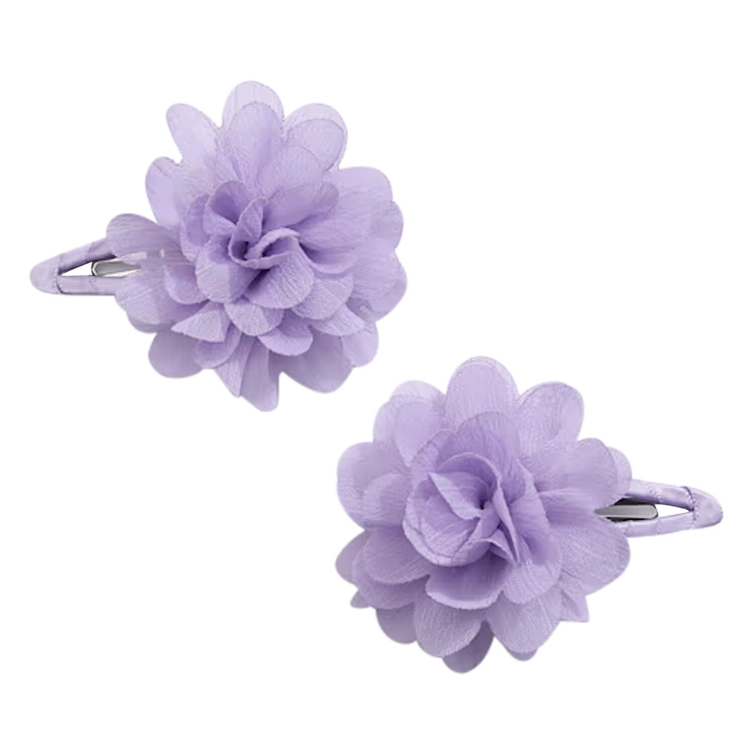 Girls Lilac Flower Hairclips ( 2-Pack ), 2, hi-res image number null