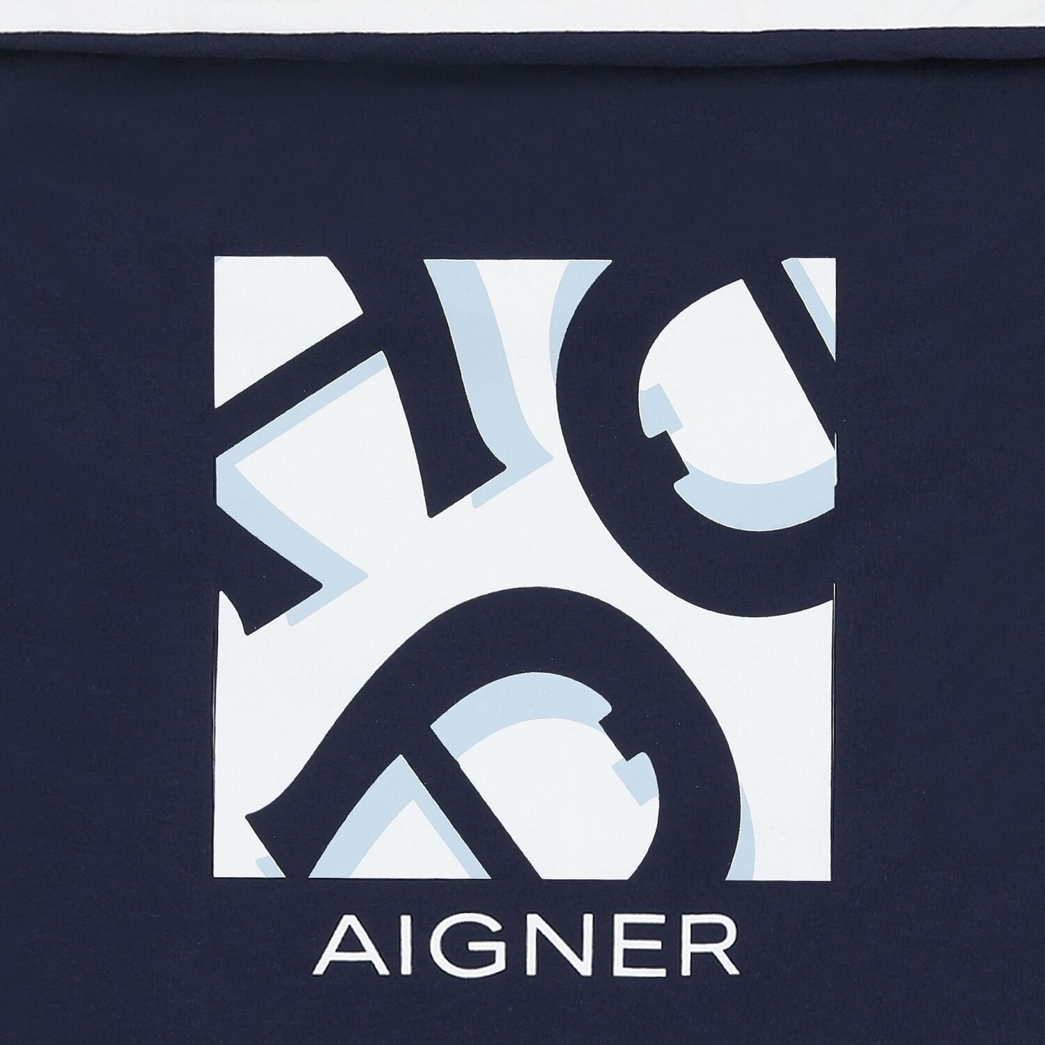 Baby Boys Blue & White Logo Nest, 2, hi-res