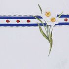 Girls White Cotton Floral Top, 1, hi-res