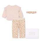 Younger Girls Pink Heart Leggings Set, 1, hi-res