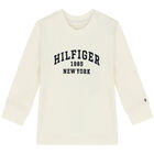 Ivory Logo Baby Long Sleeve Top, 1, hi-res