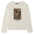 Boys Ivory Basketball Long Sleeve Top, 1, hi-res