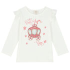 Girls Ivory & Pink Skirt Set, 1, hi-res